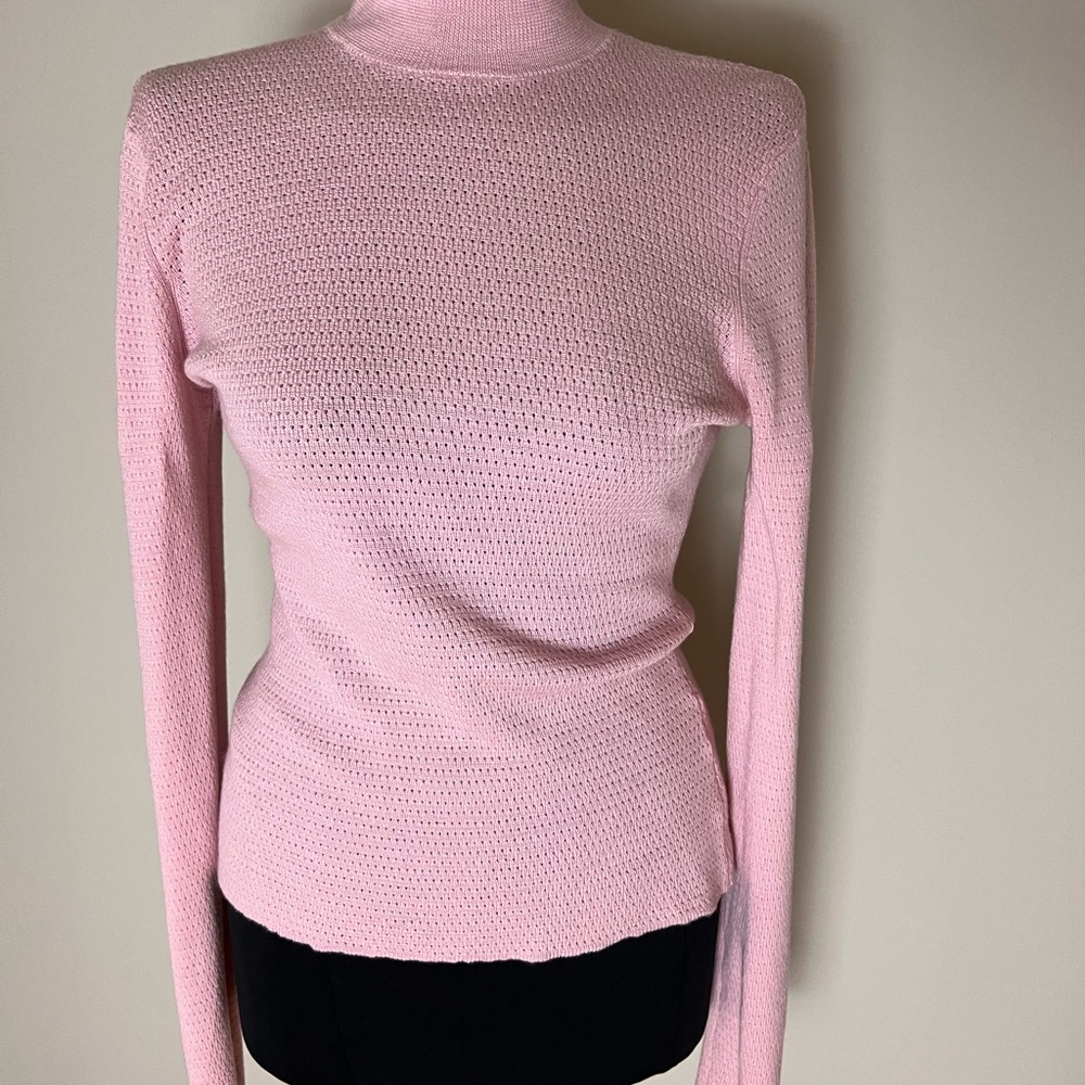 Rebecca Taylor Light Pink Turtleneck Sweater